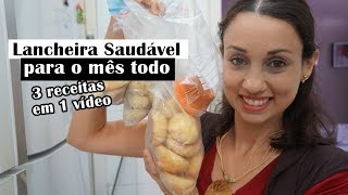 3 Receitas para Lancheira  Fácil Rápido e Saudável [upl. by Vitale883]