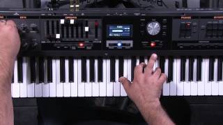 Roland VCombo VR09 Piano Editing [upl. by Aerdnuahs]