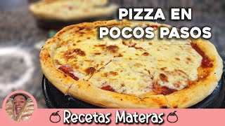 Pizza casera MASA Y SALSA FÁCILES ✅🥳 [upl. by Geier]