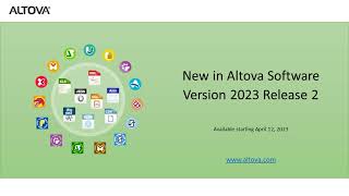 New in Altova Software v2023 Release 2 [upl. by Bois531]