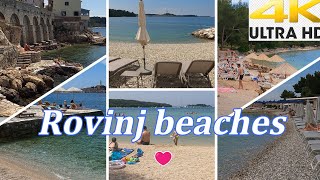 Rovinj Beaches 🏖️ Croatia 4K [upl. by Amelia]