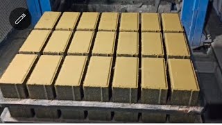 MILESTONE 80mm Yellow colour Bricks making by press machine🇳🇪 [upl. by Roach71]