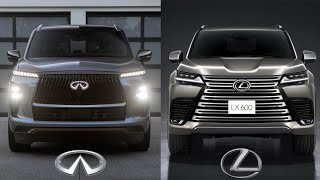 2025 Infiniti QX80 VS 2025 Lexus LX600  Who Makes the BETTER Luxury SUV [upl. by Niu930]