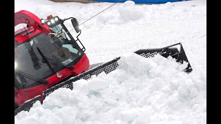 Grooming the ski jump [upl. by Winthrop]