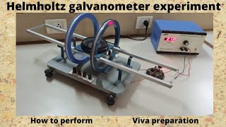 Helmholtz galvanometer experiment [upl. by Gerrie]