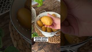 Tarladan sofraya fırında kremalı patates 🫵🏻 hasat tarif pratiktarifler doğa growyourownfood [upl. by Monetta41]