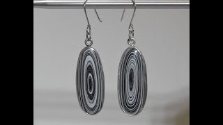 Making Earring Out Of Fordite Jewelry Tutorial [upl. by Eldin]