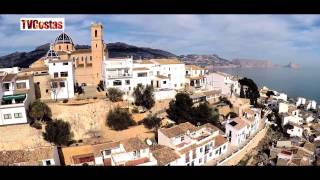 Aerial Drone Filming of Altea with a Stunning Sunset on the Costa Blanca Spain Tour [upl. by Anerac]