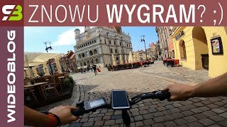 Rowerem przez piękny Poznań  wyścig z tramwajem [upl. by Ehcsrop]