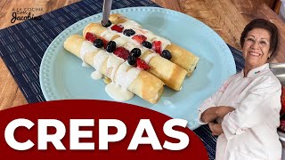 Crepas de frutos rojos  Como hacer Crepas dulces  Como hacer Crepas saladas [upl. by Elak835]