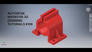 Autodesk Inventor Drawing tutorial 356  Inventor tutorials for Beginners  3d drawing tutorials [upl. by Nepil]