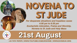 LIVE Novena to St Jude for desperate situations and hopeless cases 21 August 2023 Divine UK [upl. by Lodge26]