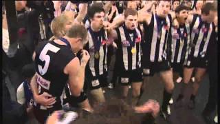 Collingwood Players Sing Theme Song Grand Final 2010 [upl. by Casabonne]