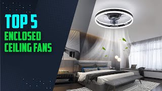 Best enclosed ceiling fans with lights [upl. by Leimaj]