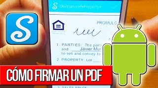 Cómo firmar un PDF desde Android [upl. by Nivrem]