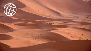 Erg Chebbi Dunes Merzouga Moroccan Sahara Amazing Places 4K [upl. by Lesak]