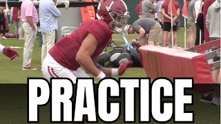 Alabama Crimson Tide Football News  Spring Practice Footage  Jalen Milroe  Domani Jackson [upl. by Erdnaid]