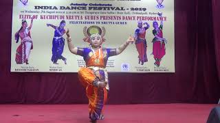 Shanboo Siva Shamboo Kuchipudi Dance by Yeleswaramu Sarvaani  India Dance Festival  2019 [upl. by Allemahs]