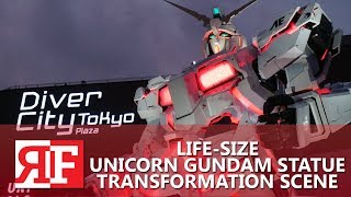 LifeSize Unicorn Gundam Statue Transformation [upl. by Valonia]