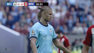 🔴LIVE Manchester City vs Brentford  Premier League 2425  PES 21 Simulation Gameplay [upl. by Atikal329]