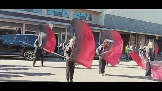 Pride of Poteau High School Marching Band at 2023 Poteau Veterans Day parade [upl. by Atteugram]