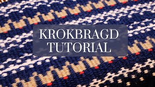 Krokbragd Reindeer Fair Isle Rigid Heddle Weaving Tutorial [upl. by Dahc]