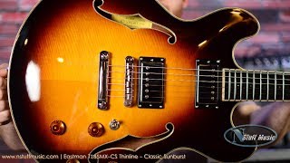 Eastman T185MXCS Thinline  Classic Sunburst [upl. by Pegeen]