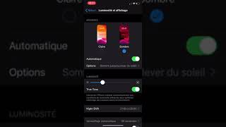 iOS 13  comment activer le mode sombre astuce [upl. by Ytsirhk962]