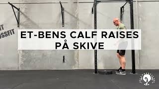 ETBENS CALF RAISES PÅ SKIVE  HCA CROSSFIT [upl. by Aurea]