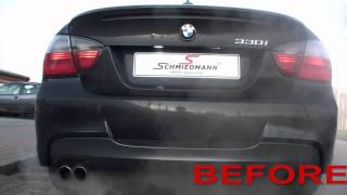 BMW E90 330I with Eisenmann sportsexhaust [upl. by Nomit]