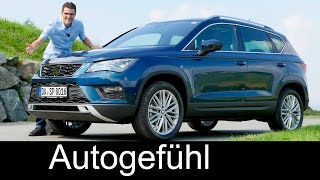 Seat Ateca Xcellence FULL REVIEW test driven 14 TSI allnew neu 2017  Autogefühl [upl. by Aliek]