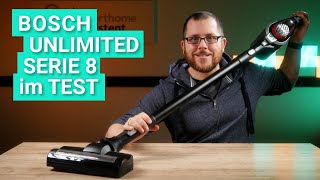 Bosch Unlimited Serie 8 im Test  Der beste AkkuStaubsauger für Teppich [upl. by Ramonda]