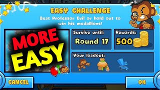 How to Beat The New Professor Evil Challenge Easy Challenge Week 9 Round 17 More Easy 🐵 [upl. by Nivla]