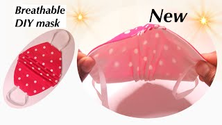 New Style Face MaskBreathable Does Not Touch Nose And Mouth Face Mask Tutorial [upl. by Ognimod]