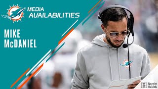 Coach McDaniel meets with the media  Miami Dolphins [upl. by Assilim]