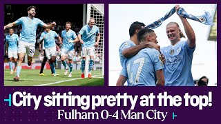 Man City beat Fulham to go TOP of the Premier League 👀 🏆 Fulham 04 Man City [upl. by Plath]