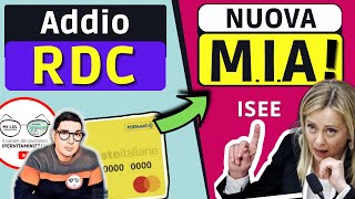 NUOVO ⚠️ da Reddito di Cittadinanza a MIA Misura inclusione Attiva ➔ Requisiti Importi ISEE DOMANDE [upl. by Leesen]