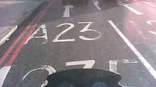 London YBR 125 motorcycle ride filtering [upl. by Keelby792]