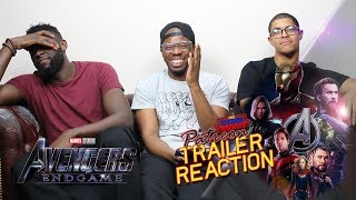 Avengers 4 Endgame Trailer 4 reaction [upl. by Lenahtan]