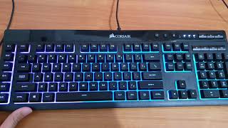 How to Change The Light Color On Corsair K55 Keyboard [upl. by Moskow570]