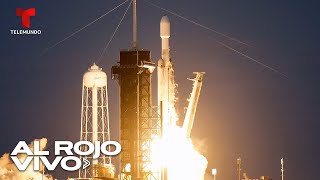 SpaceX lanza cohete Falcon 9 con una carga de 490 satélites Starlink  Al Rojo Vivo  Telemundo [upl. by Attiuqehs565]