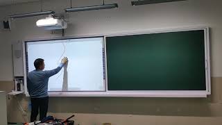 95inch interactive whiteboard with EPSON ultra short projector and blackboard [upl. by Alig414]