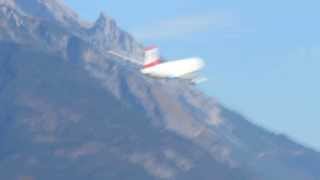 HD Austrian Airlines Airbus A320 extreme high Speed low pass with 350 knots at Innsbruck [upl. by Rowley]