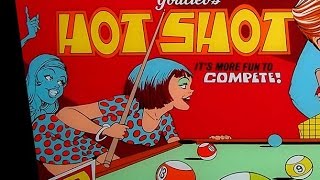 1973 Gottlieb Hot Shot pinball machine in action [upl. by Lonee519]