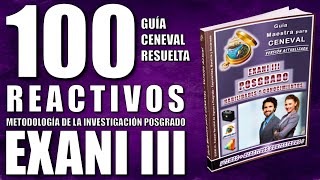 Guía CENEVAL NUEVO EXANI III Posgrado 100 Reactivos Simulador de METODOLOGÍA DE LA INVESTIGACIÓN [upl. by Ilil632]