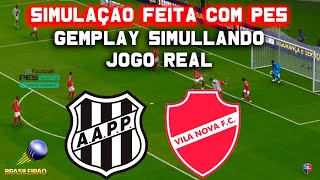 Ponte Preta x Vila Nova AO VIVO COM IMAGENS  JOGO DE HOJE  ASSISTA AGORA SERIE B BRASILEIRAO PES [upl. by Schofield]