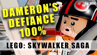 LEGO Star Wars The Skywalker Saga Damerons Defiance Minikits and Challenges  Walkthrough guide [upl. by Hajidak]