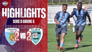 Calcio Serie D Gir G  Sassari Calcio Latte Dolce  Olbia Calcio 1905 22 Highlights [upl. by Schoenberg578]