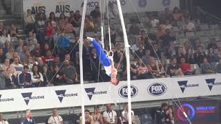 Eleftherios Petrounias  GRE  RINGS  Final  2020 World Cup Gymnastics Melbourne Australia [upl. by Mirella]