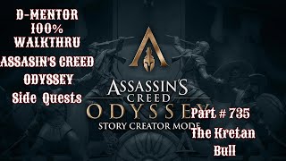 Assassins Creed Odyssey 100 Walkthrough Side Quests The Kretan Bull [upl. by Airitac4]